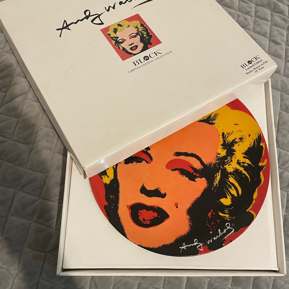 Andy Warhol Marilyn Monroe Plate Limited Edition